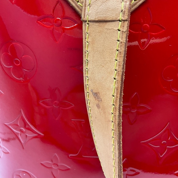 Louis Vuitton Monogram Vernis Houston LV Logo Red Patent Tote Bag - Picture 5 of 16
